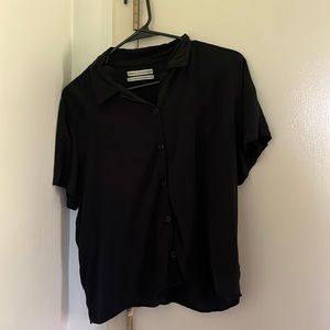 black soft button up!